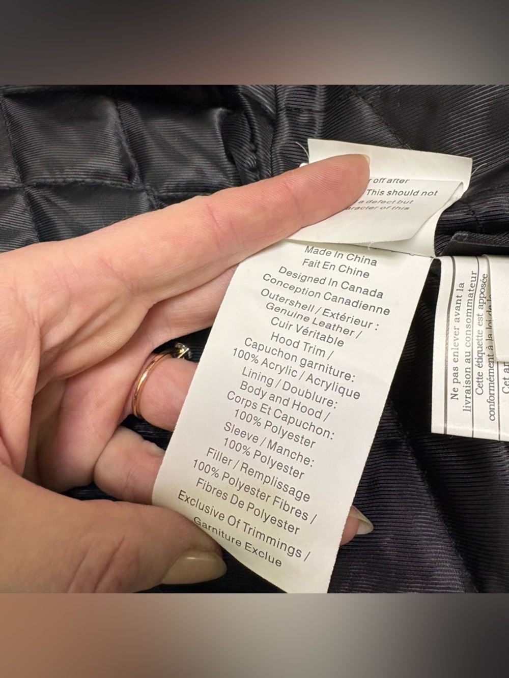 Danier Black Leather Bomber Jacket w/ Faux Fur Hood Y2K Cropped XS 3XS - Picture 12 of 13